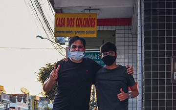 Primeira foto com Filho